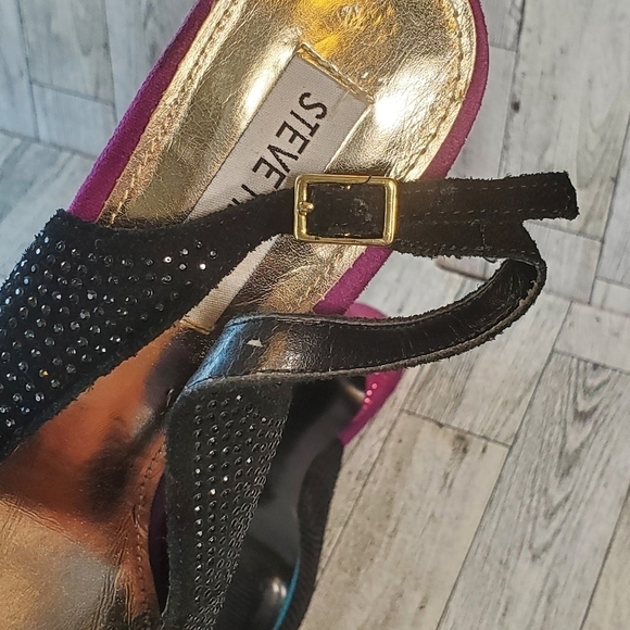 STEVE MADDEN Sexy Studded Peep-Toe Platform Slingback‎ Multi-Color Women 9.5 US. - Picture 12 of 12